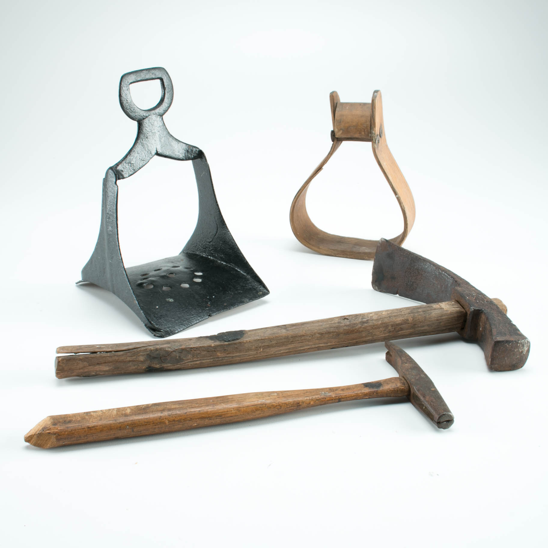 Collection of Vintage Tools with Stirrups
