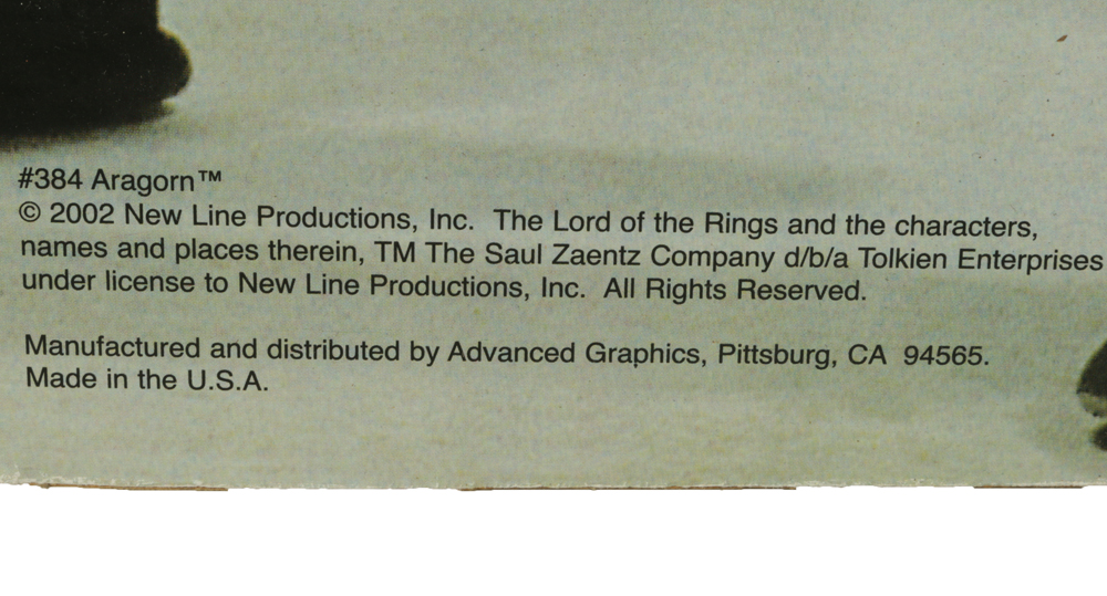 2002 "The Lord of the Rings" Aragorn Movie Cardboard Cutout