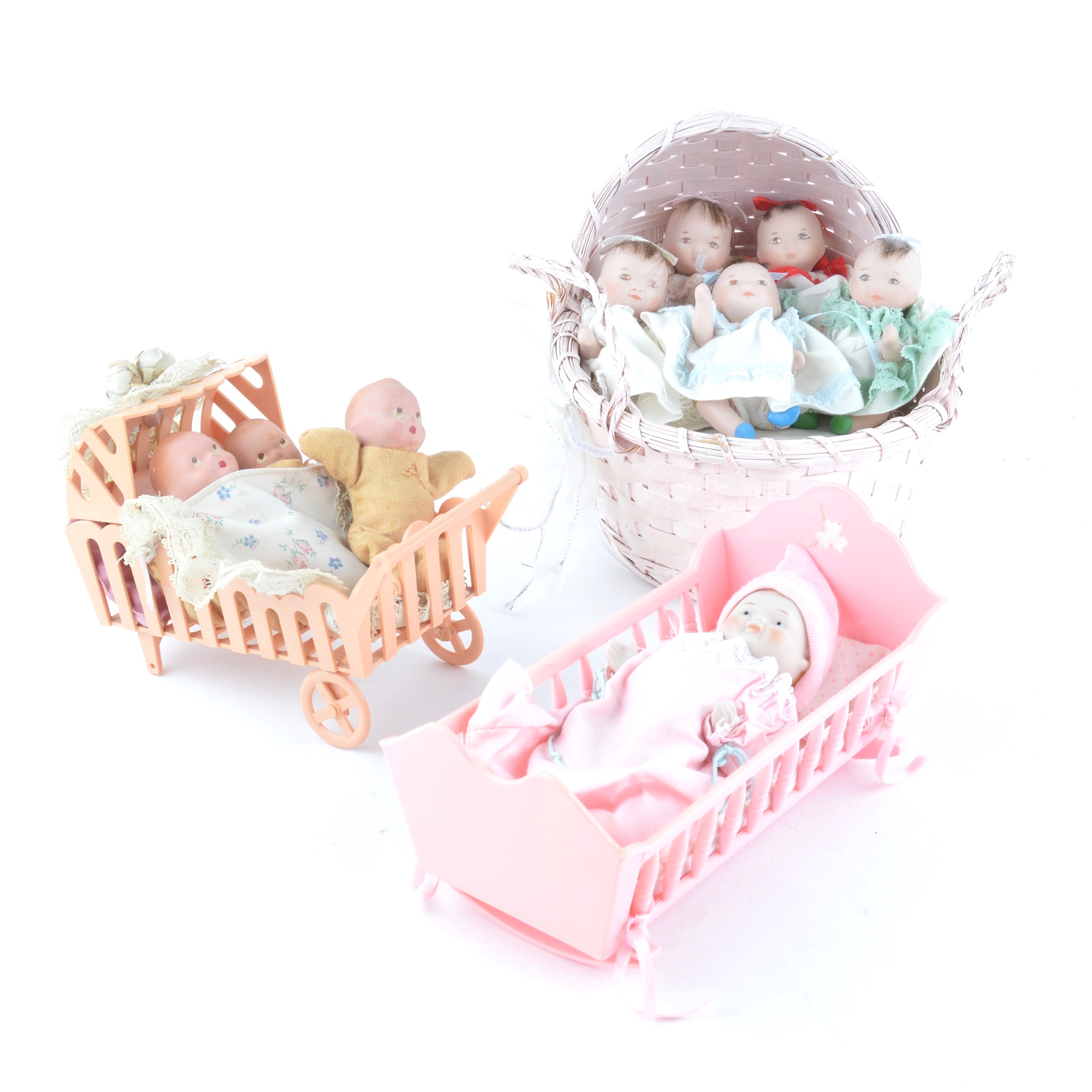 Vintage Bisque Mini-Baby Groups