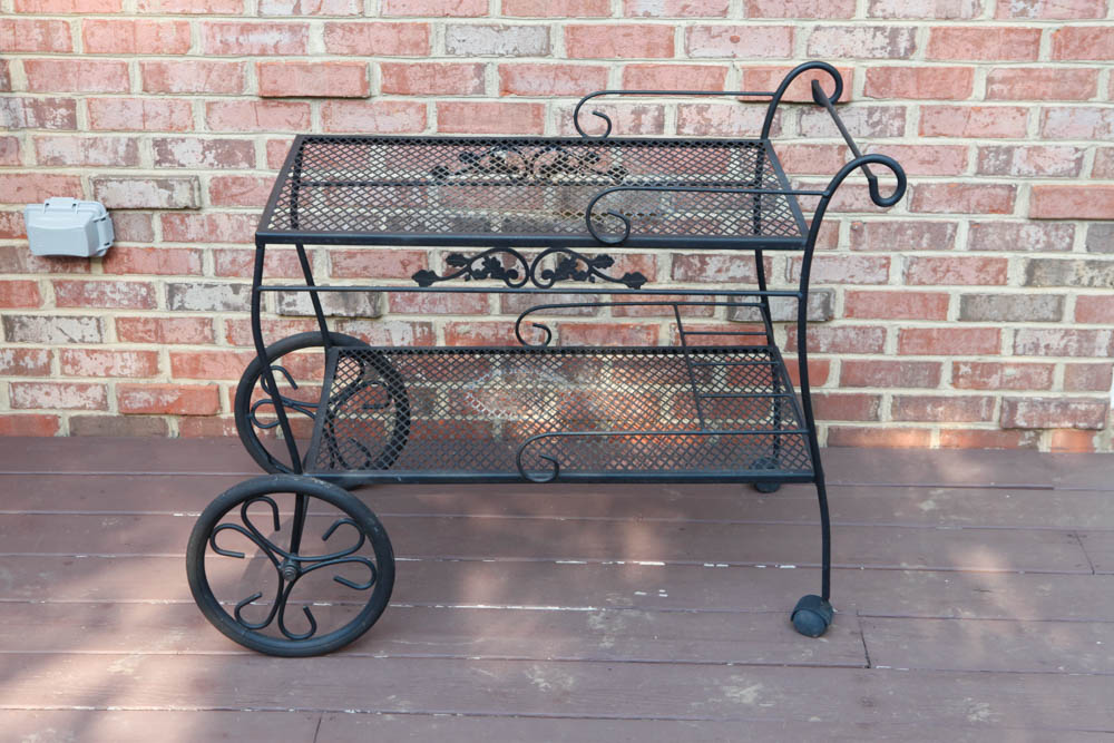 "Thermador Char-Glo" Outdoor Grill and Serving Cart