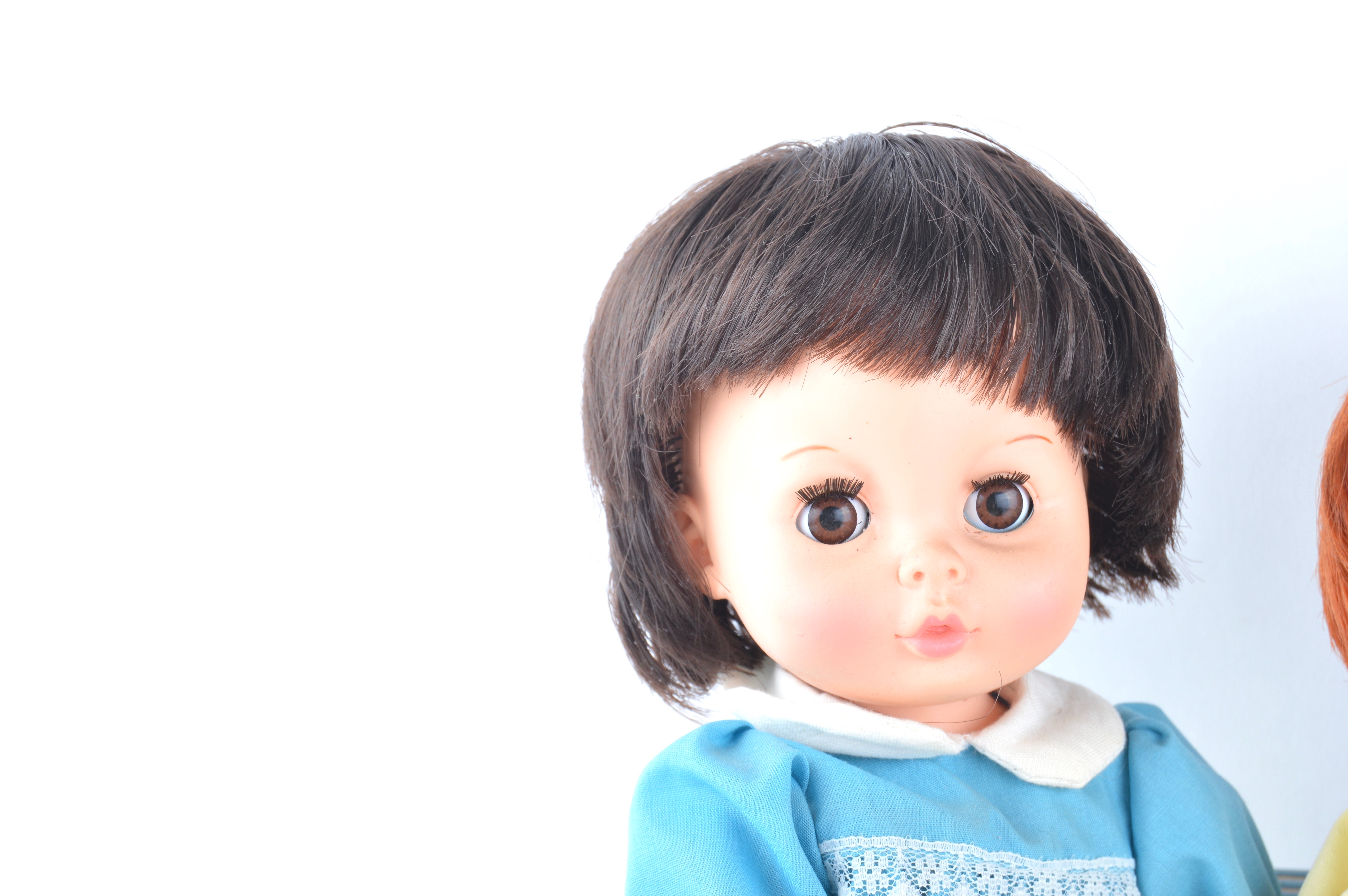 Set of Vintage Distinctive Dolls of Canada Rainbow Quints in Playpen