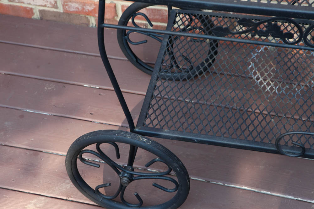 "Thermador Char-Glo" Outdoor Grill and Serving Cart