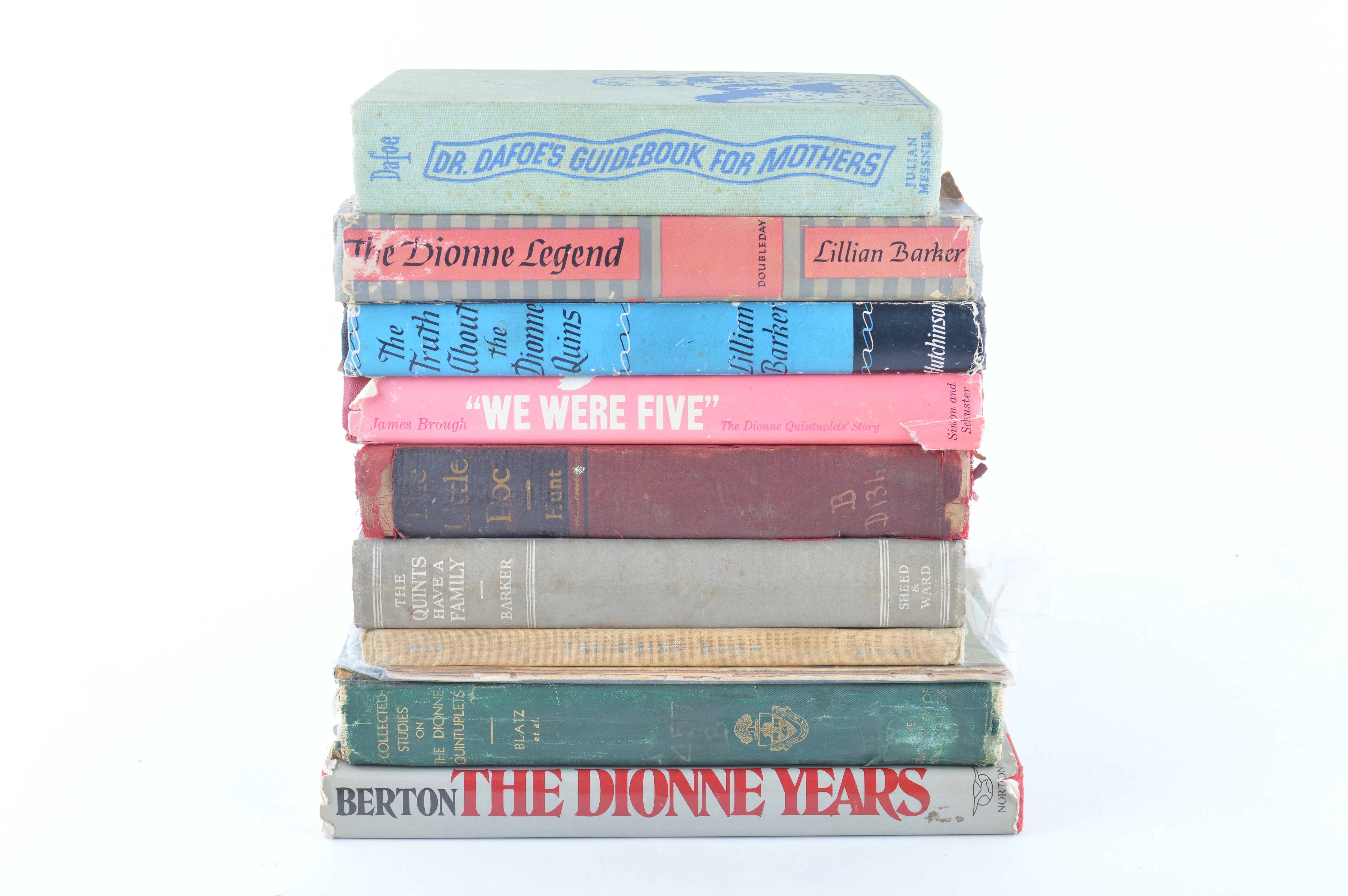 Assortment of Vintage Dionne Quintuplet Books