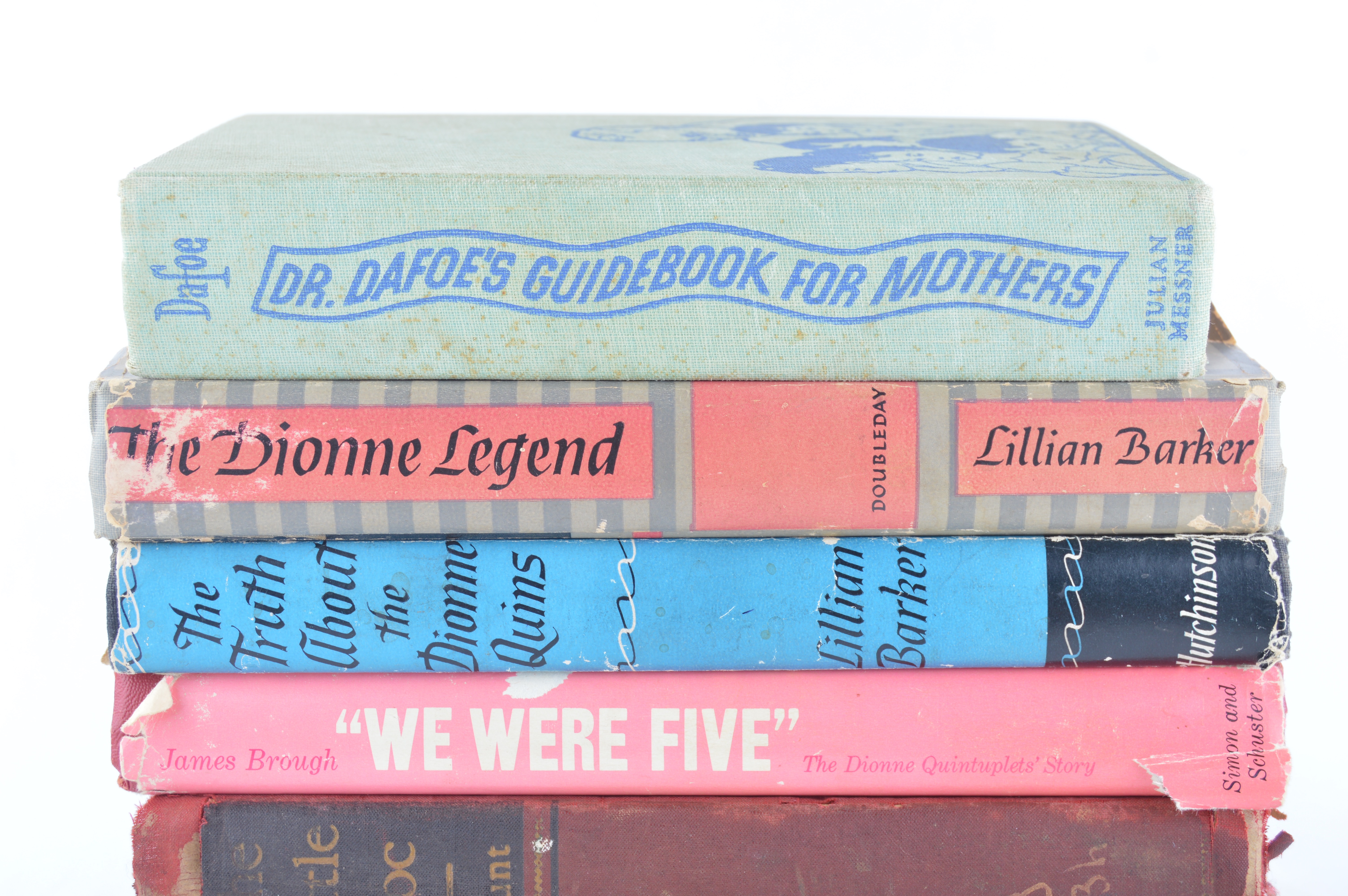 Assortment of Vintage Dionne Quintuplet Books