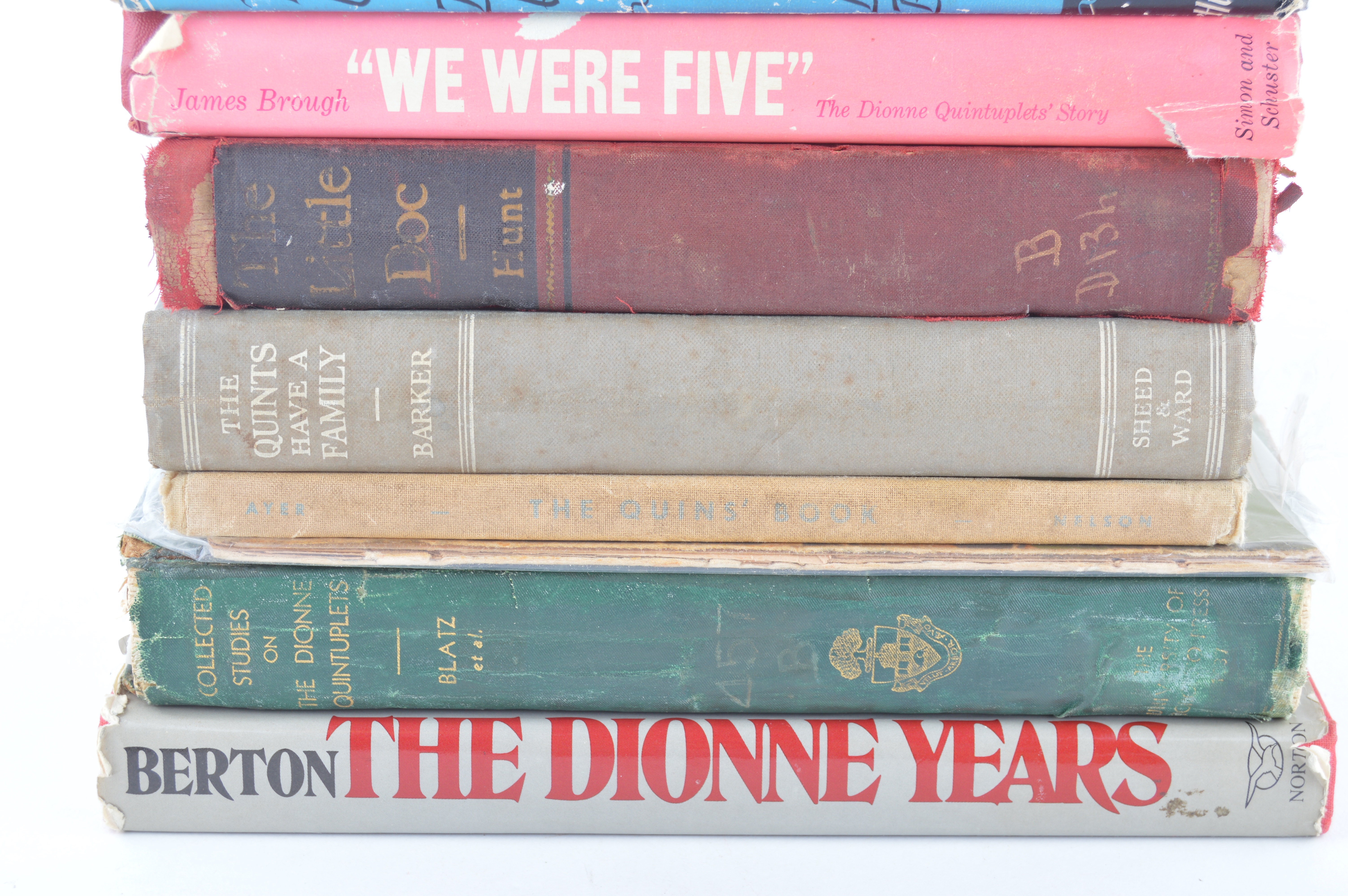 Assortment of Vintage Dionne Quintuplet Books
