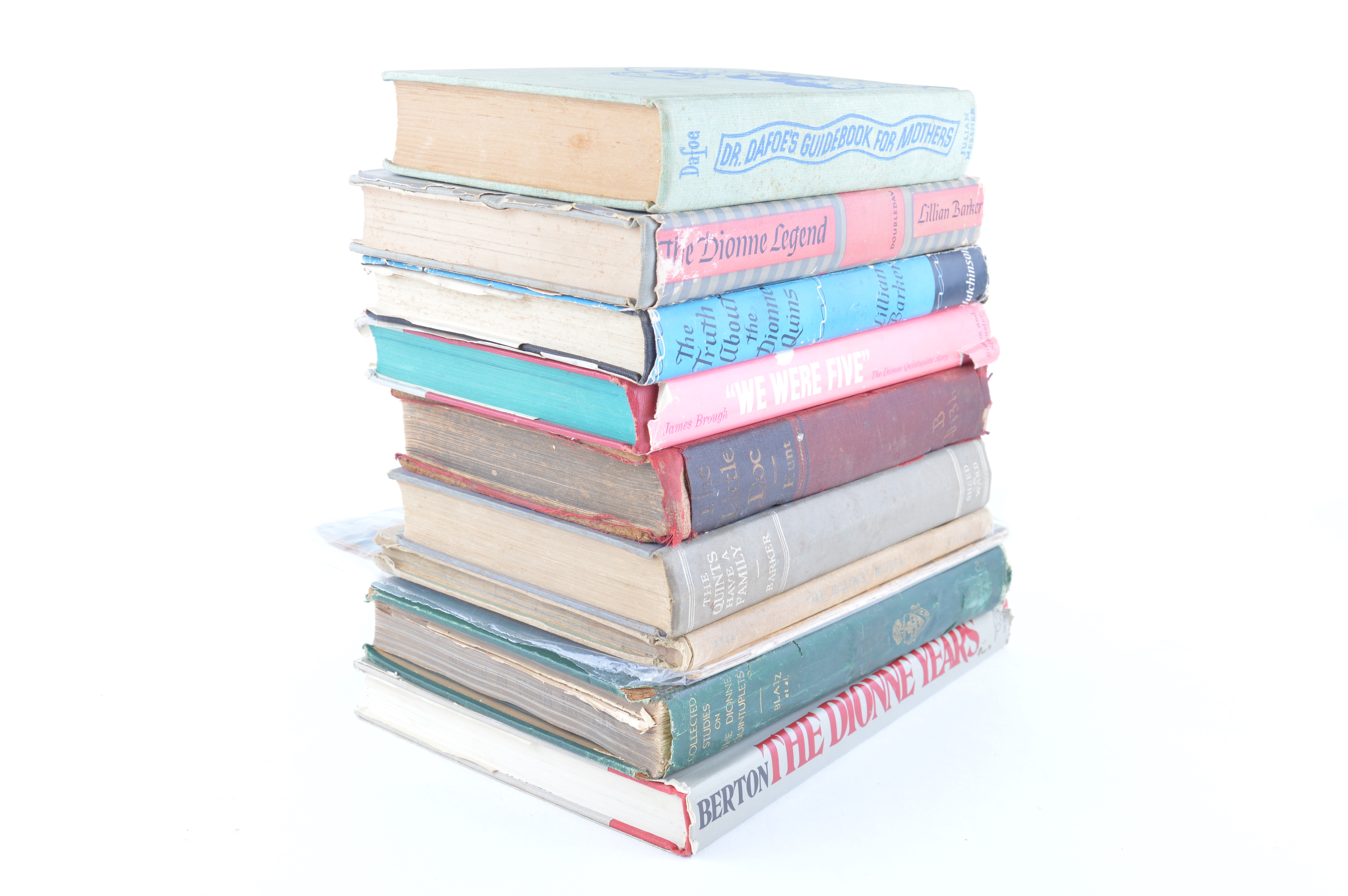 Assortment of Vintage Dionne Quintuplet Books