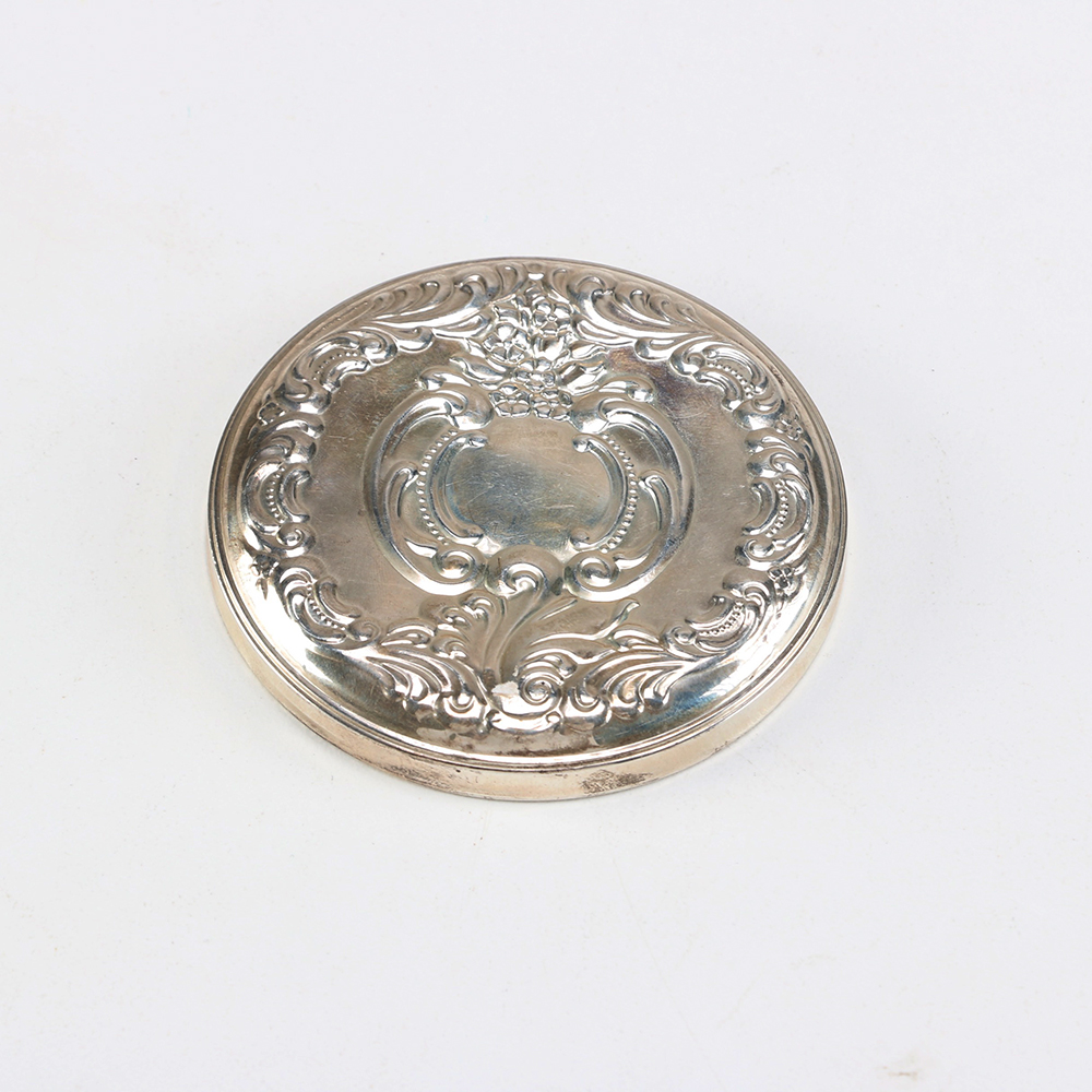 Wallace Weighted Sterling Silver Compact Mirror