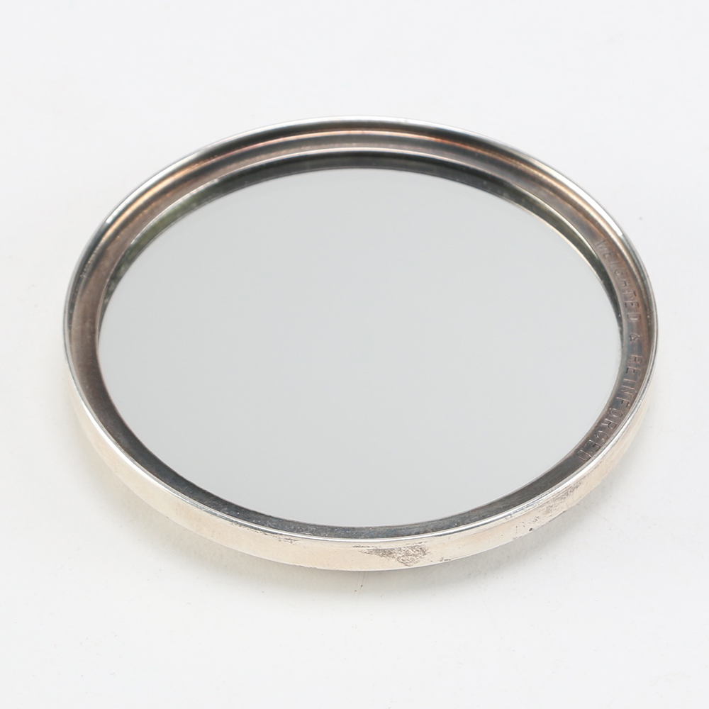 Wallace Weighted Sterling Silver Compact Mirror