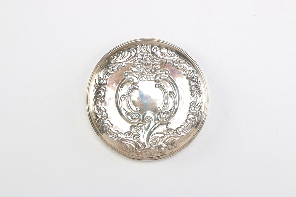 Wallace Weighted Sterling Silver Compact Mirror