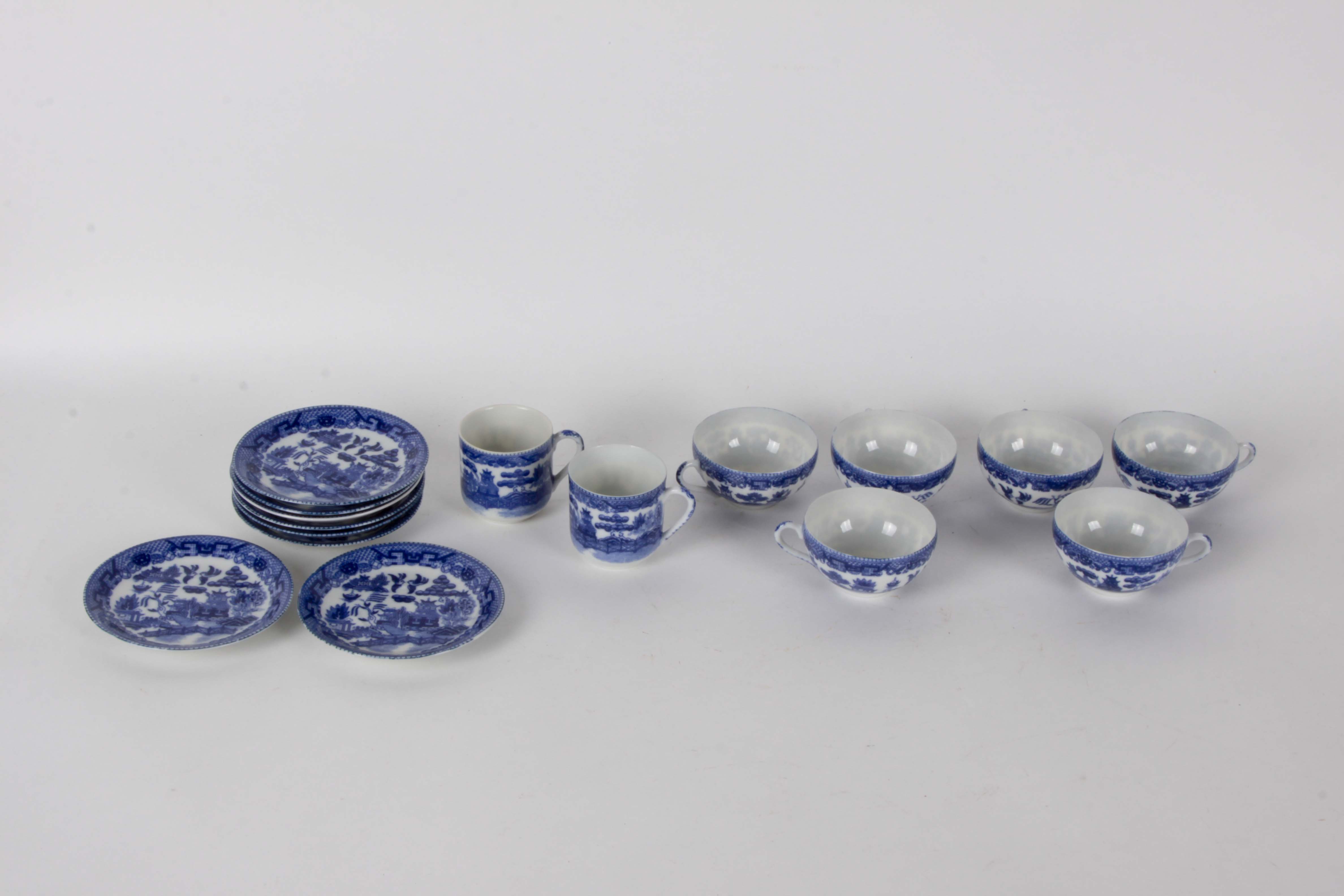 Teacup and Saucer Collection with Lithophane Geisha Impression