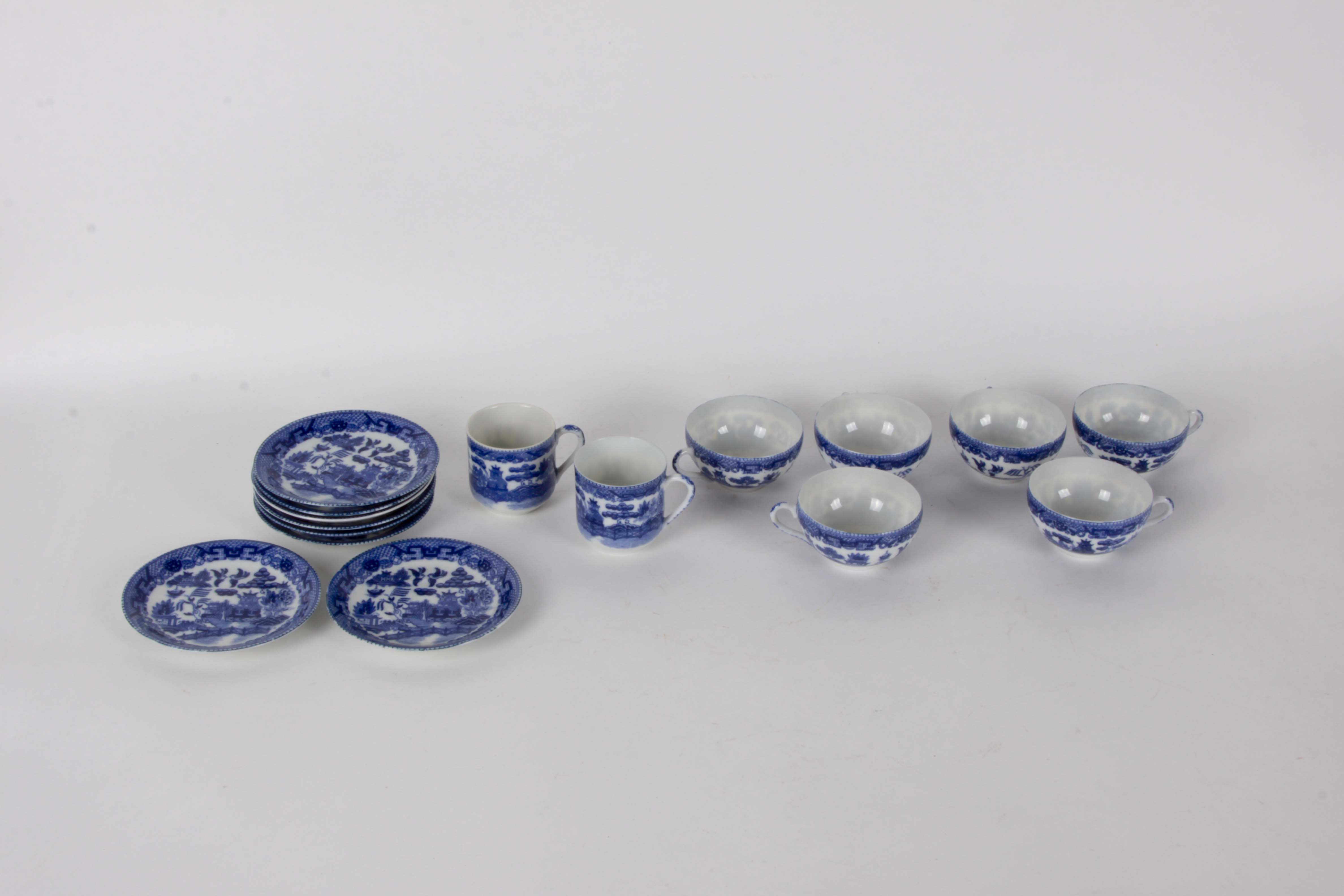 Teacup and Saucer Collection with Lithophane Geisha Impression