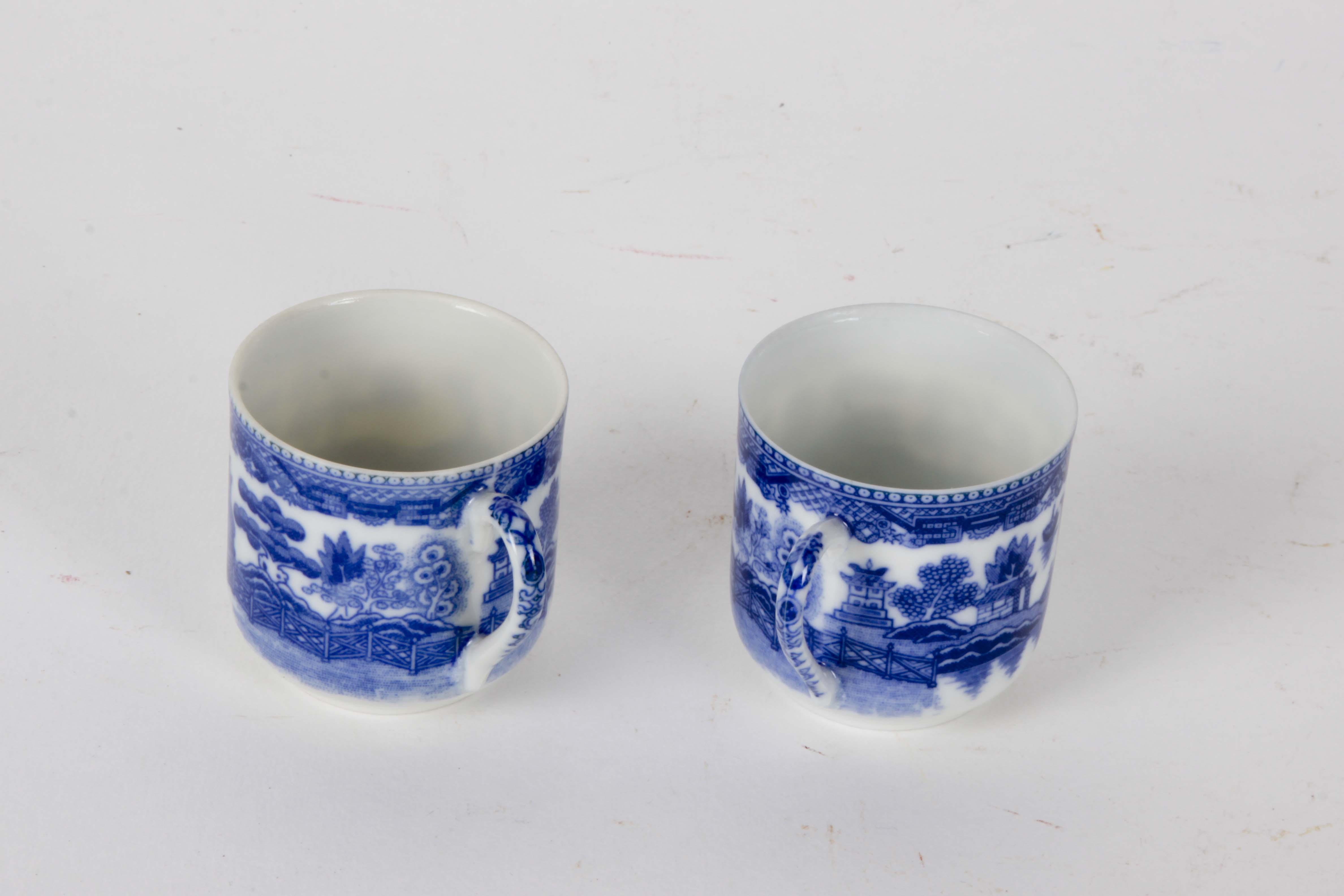 Teacup and Saucer Collection with Lithophane Geisha Impression