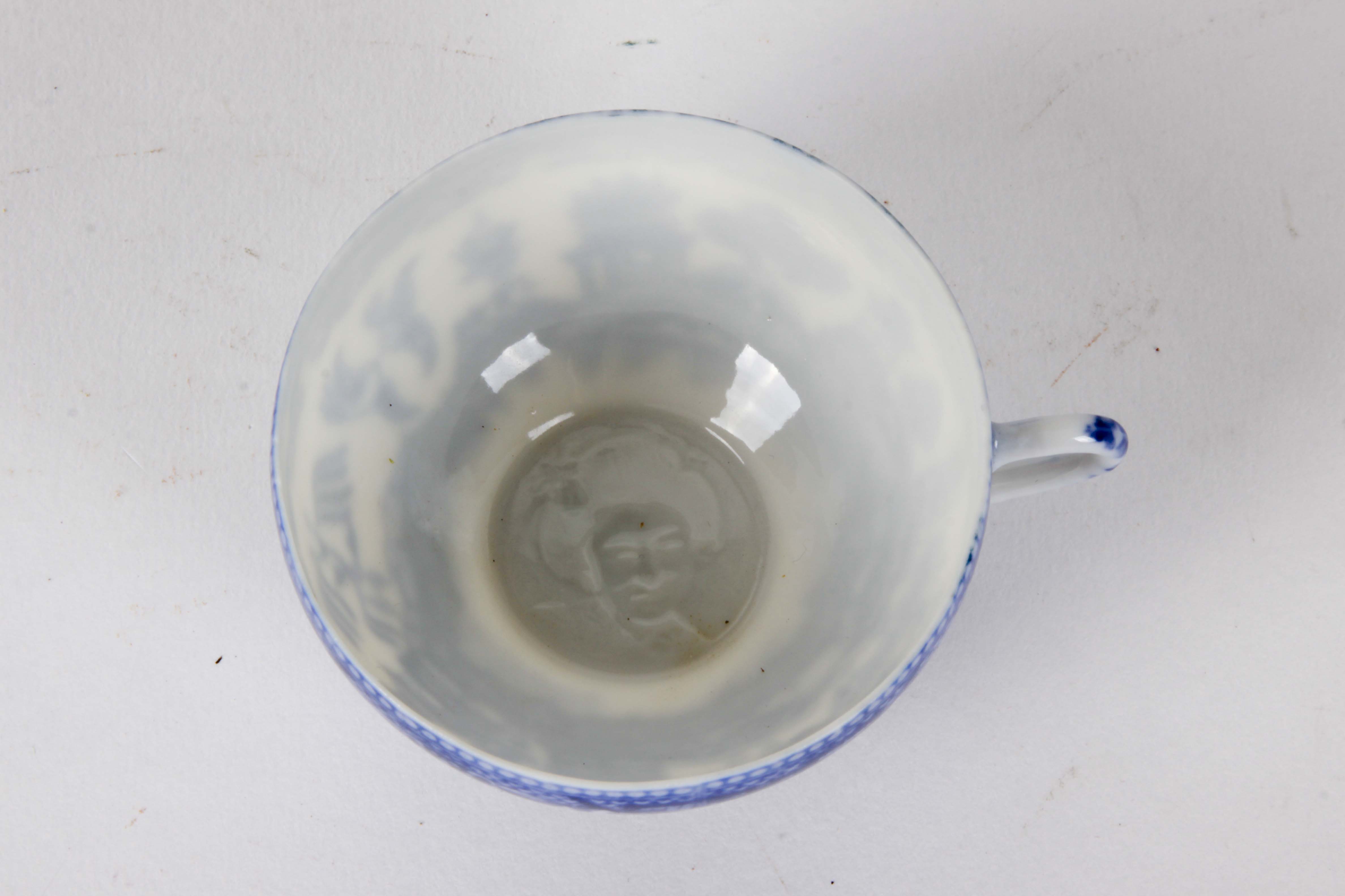 Teacup and Saucer Collection with Lithophane Geisha Impression