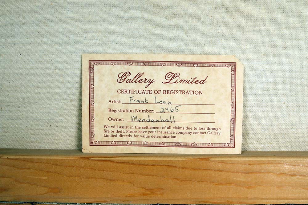 Frank Lean Signed Oil on Canvas Still Life Painting