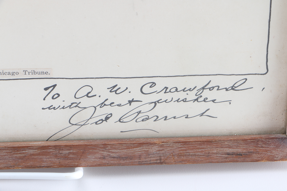 Framed Parrish Cartoon "Critique Moderne"