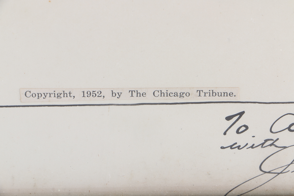 Framed Parrish Cartoon "Critique Moderne"