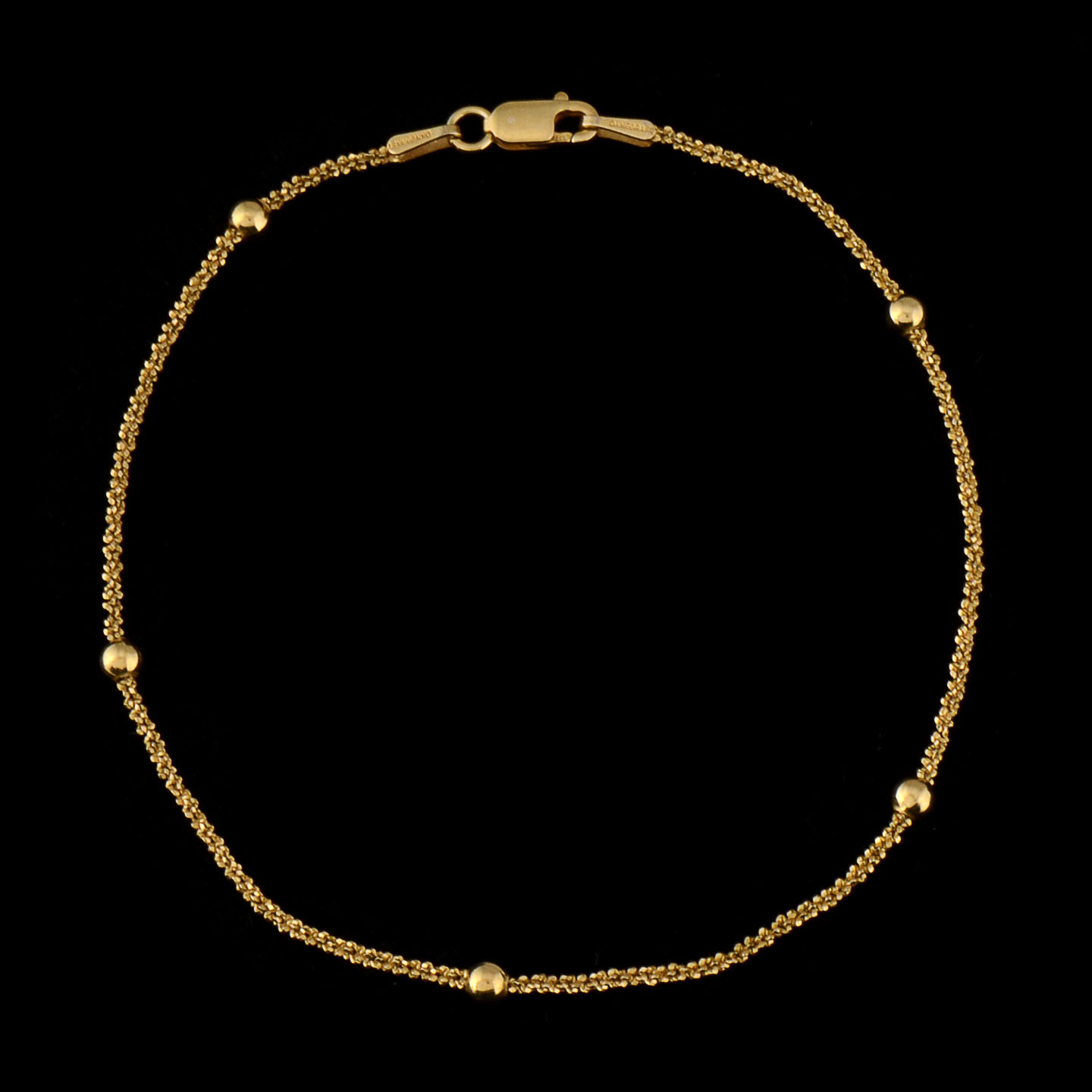 Danecraft Sterling Silver Vermeil Chain Bracelet