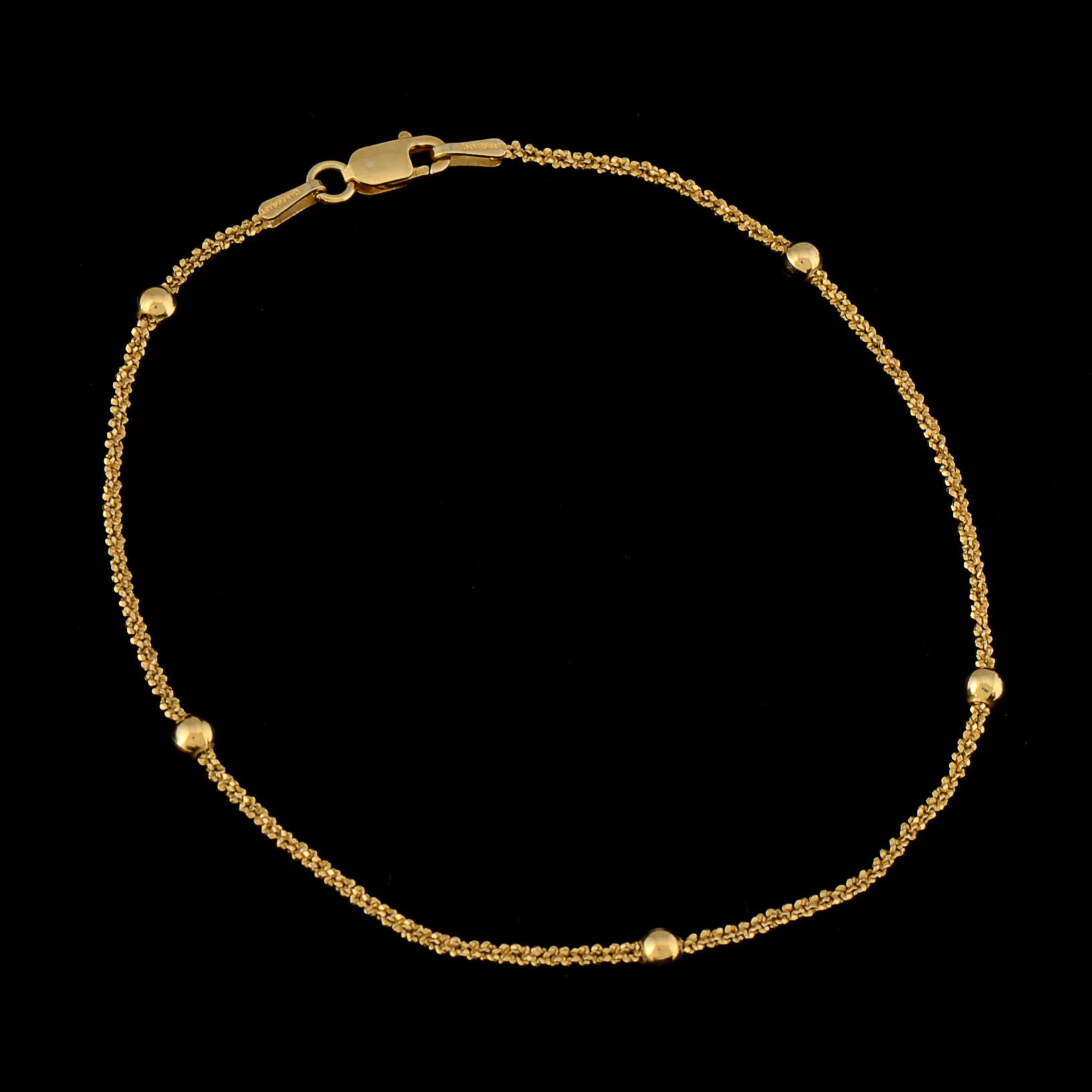 Danecraft Sterling Silver Vermeil Chain Bracelet