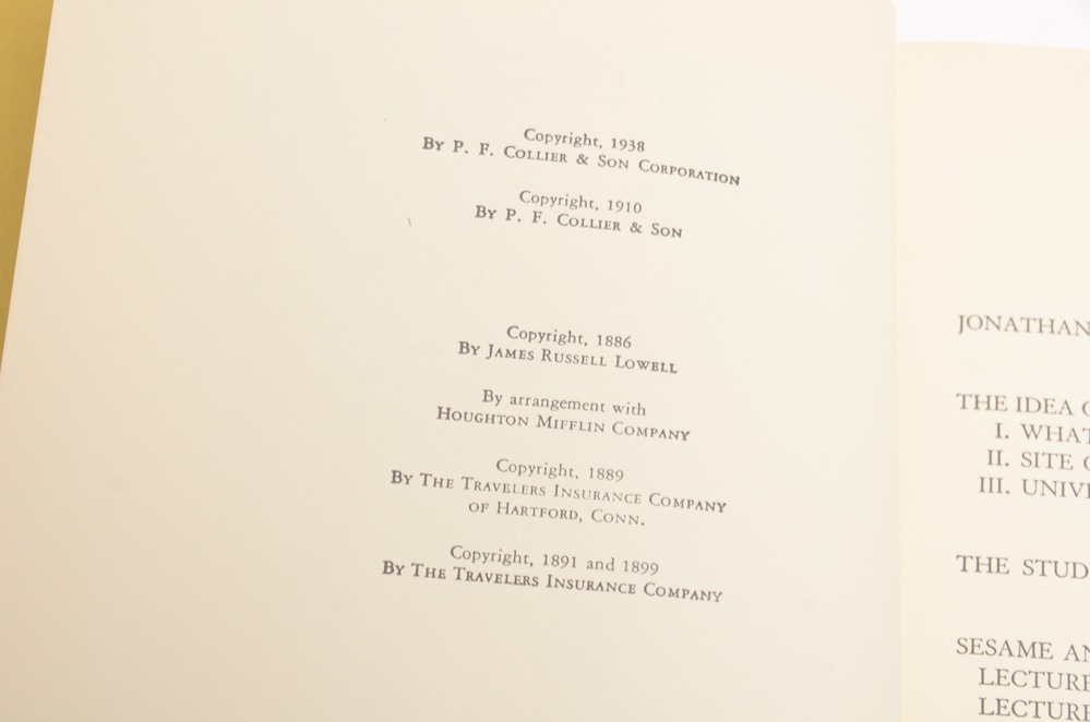 22 Volumes of Harvard Classics Deluxe Editions from 1968