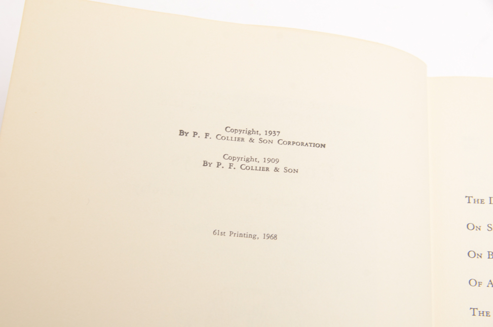 22 Volumes of Harvard Classics Deluxe Editions from 1968