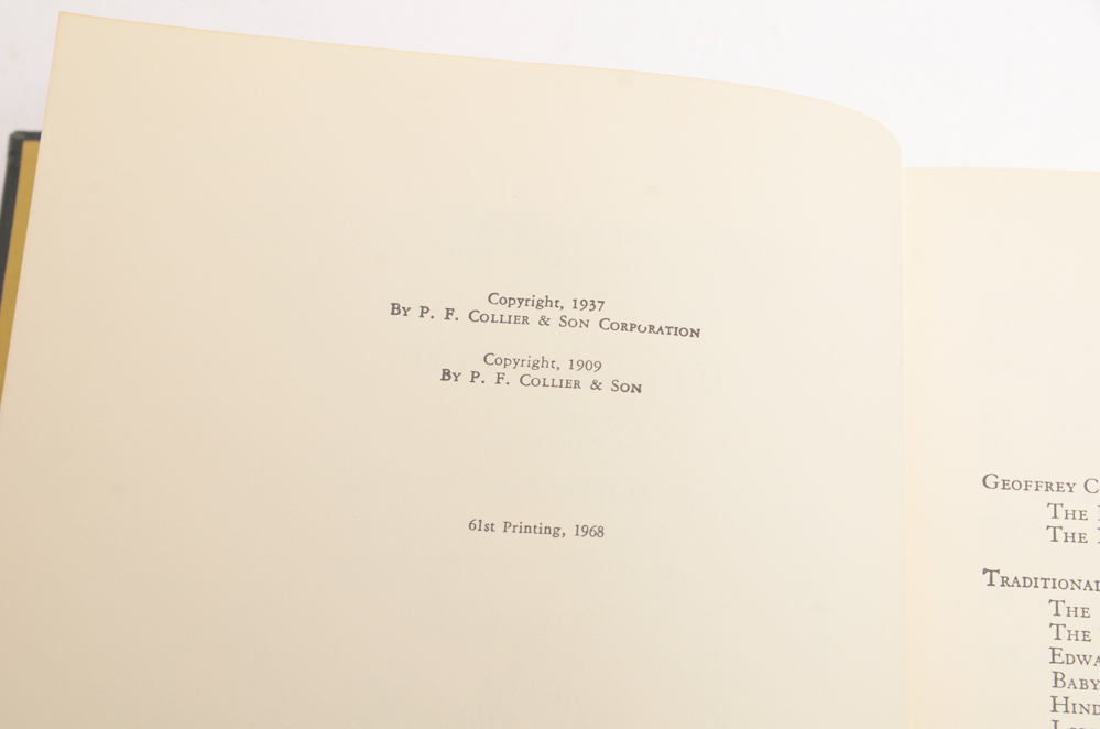 22 Volumes of Harvard Classics Deluxe Editions from 1968