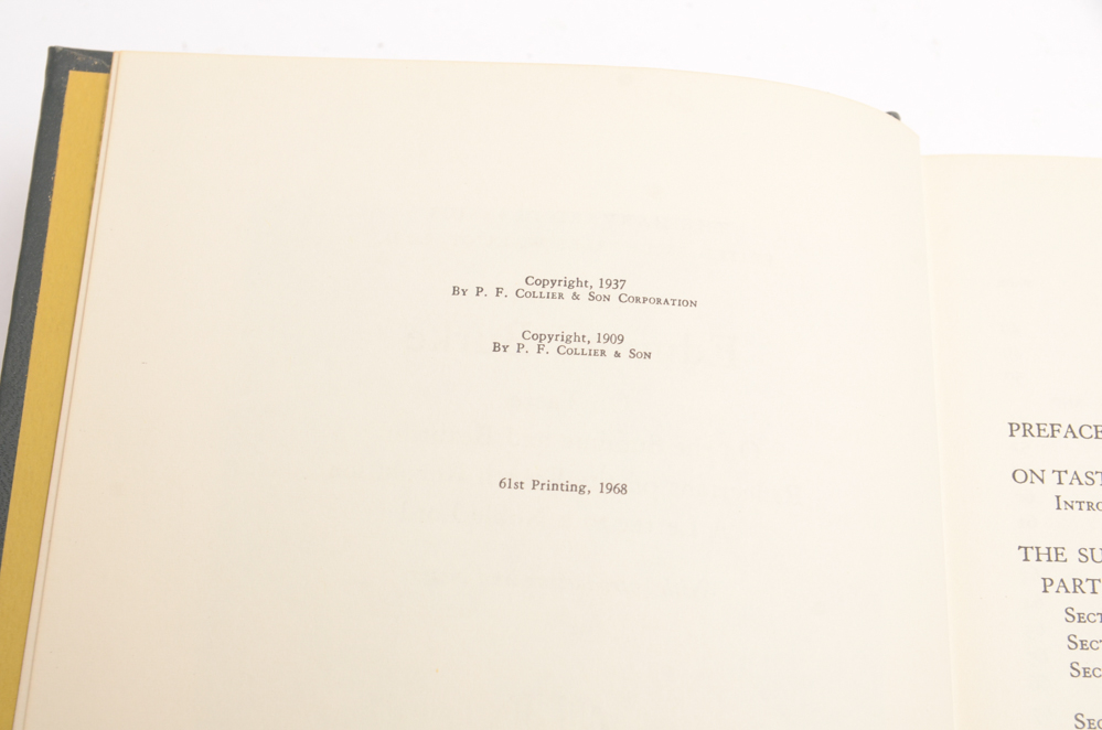 22 Volumes of Harvard Classics Deluxe Editions from 1968