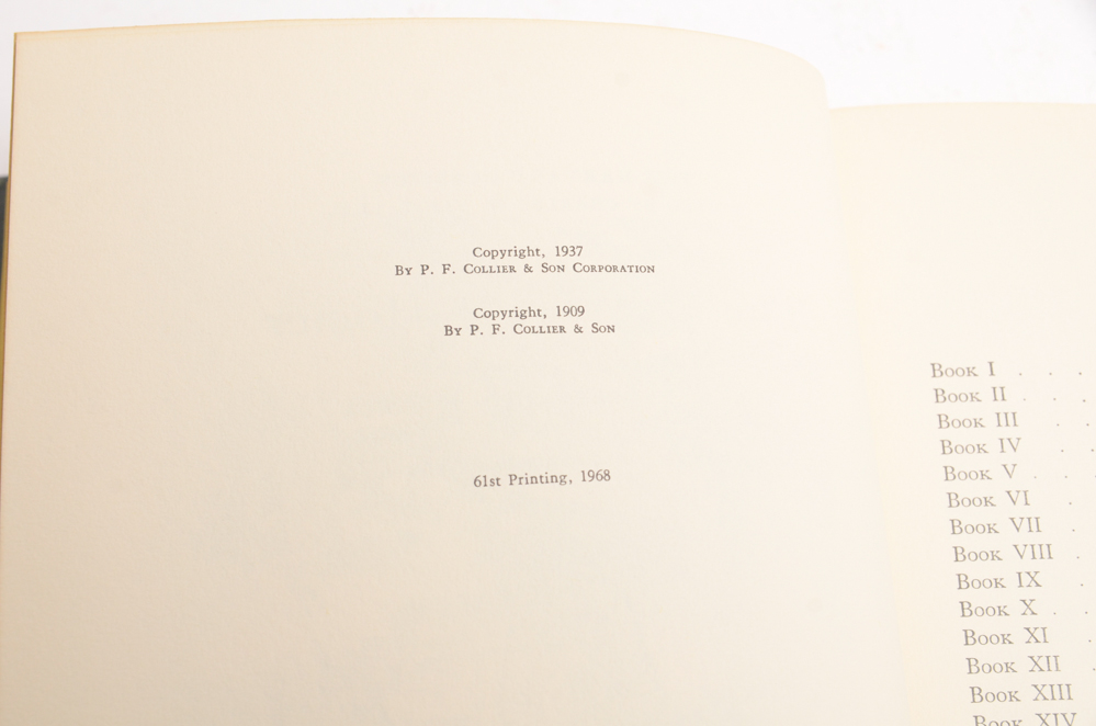 22 Volumes of Harvard Classics Deluxe Editions from 1968