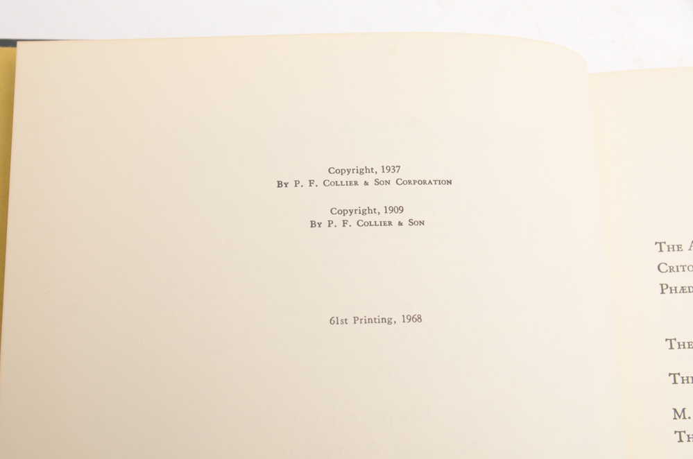 22 Volumes of Harvard Classics Deluxe Editions from 1968