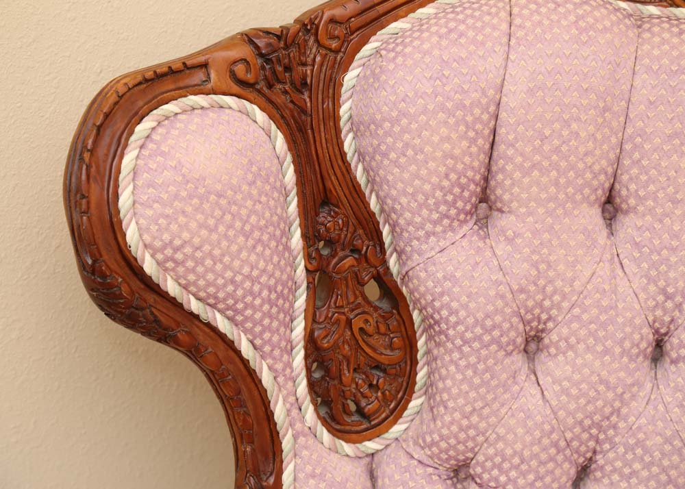 Rococo Revival Wingback Chair