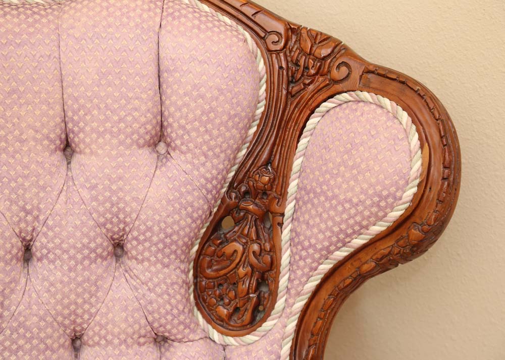 Rococo Revival Wingback Chair