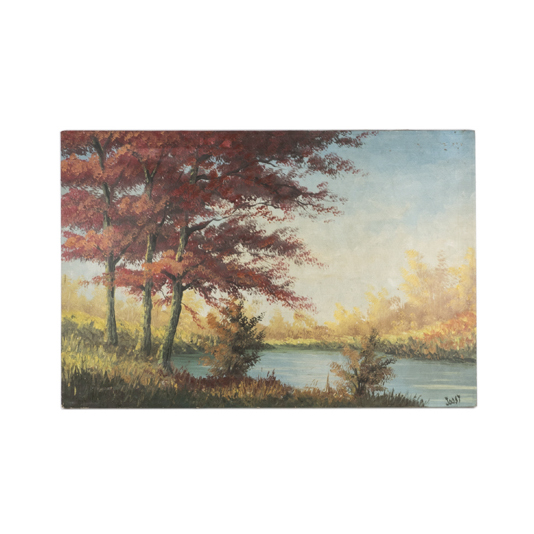 Original Joost Autumn Landscape Oil Painting