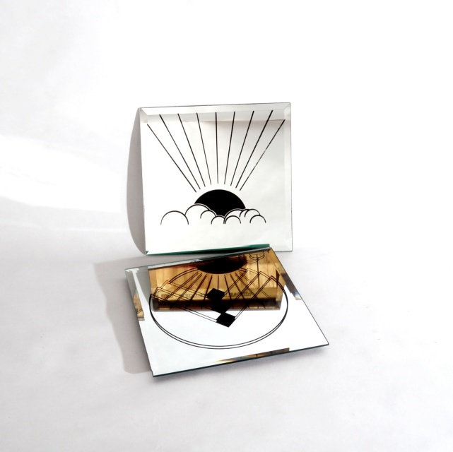 Vintage Sculptor's Guild Graphic Mirrors