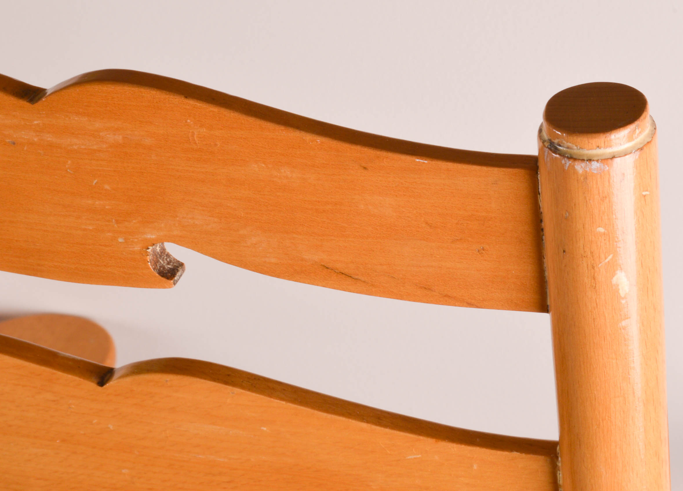 Pair of English Ladder-Back Arm Chairs