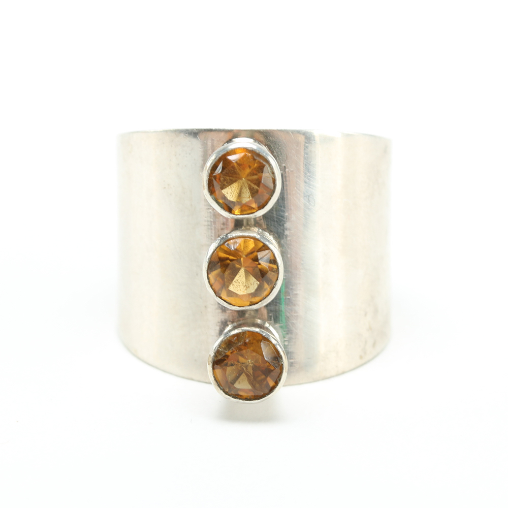 Oswaldo Guayasamín Sterling Silver Necklace and Ring