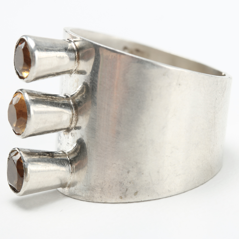 Oswaldo Guayasamín Sterling Silver Necklace and Ring