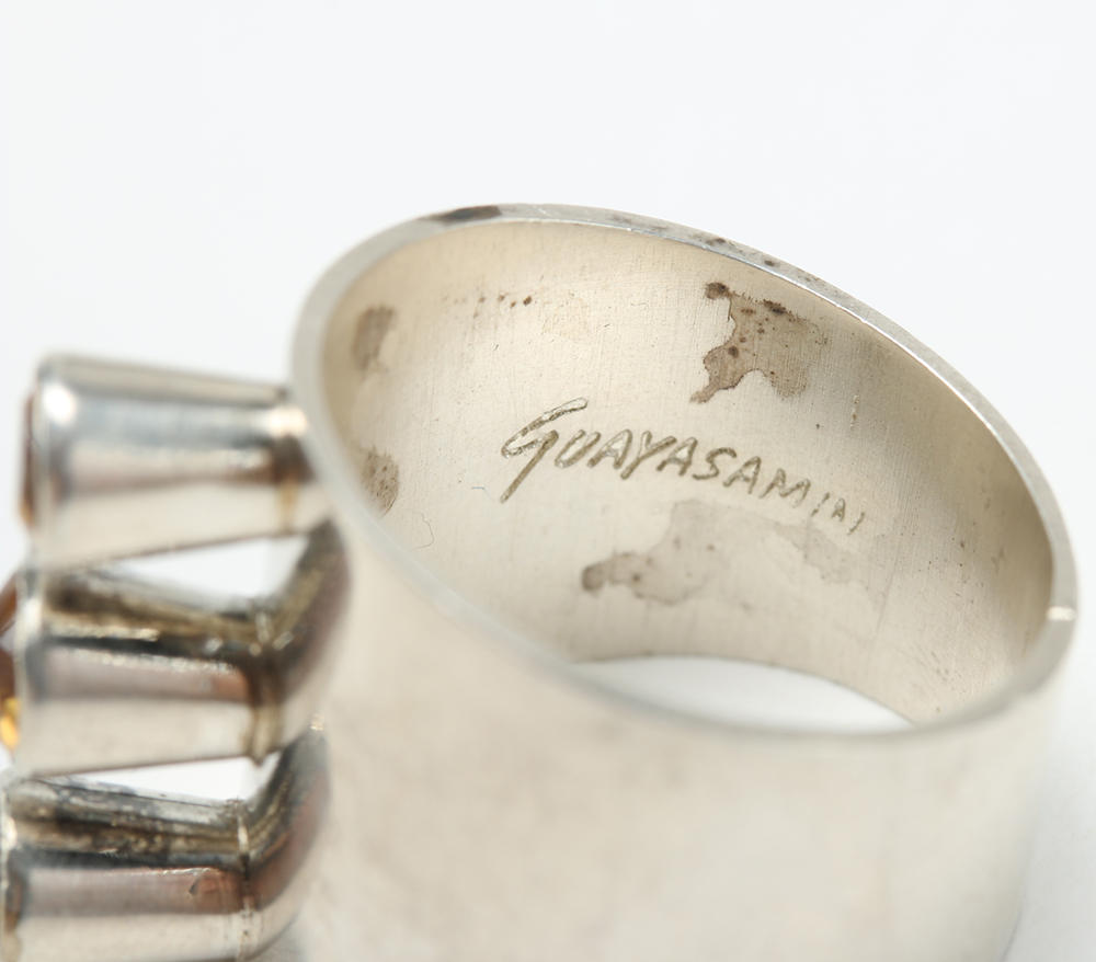 Oswaldo Guayasamín Sterling Silver Necklace and Ring