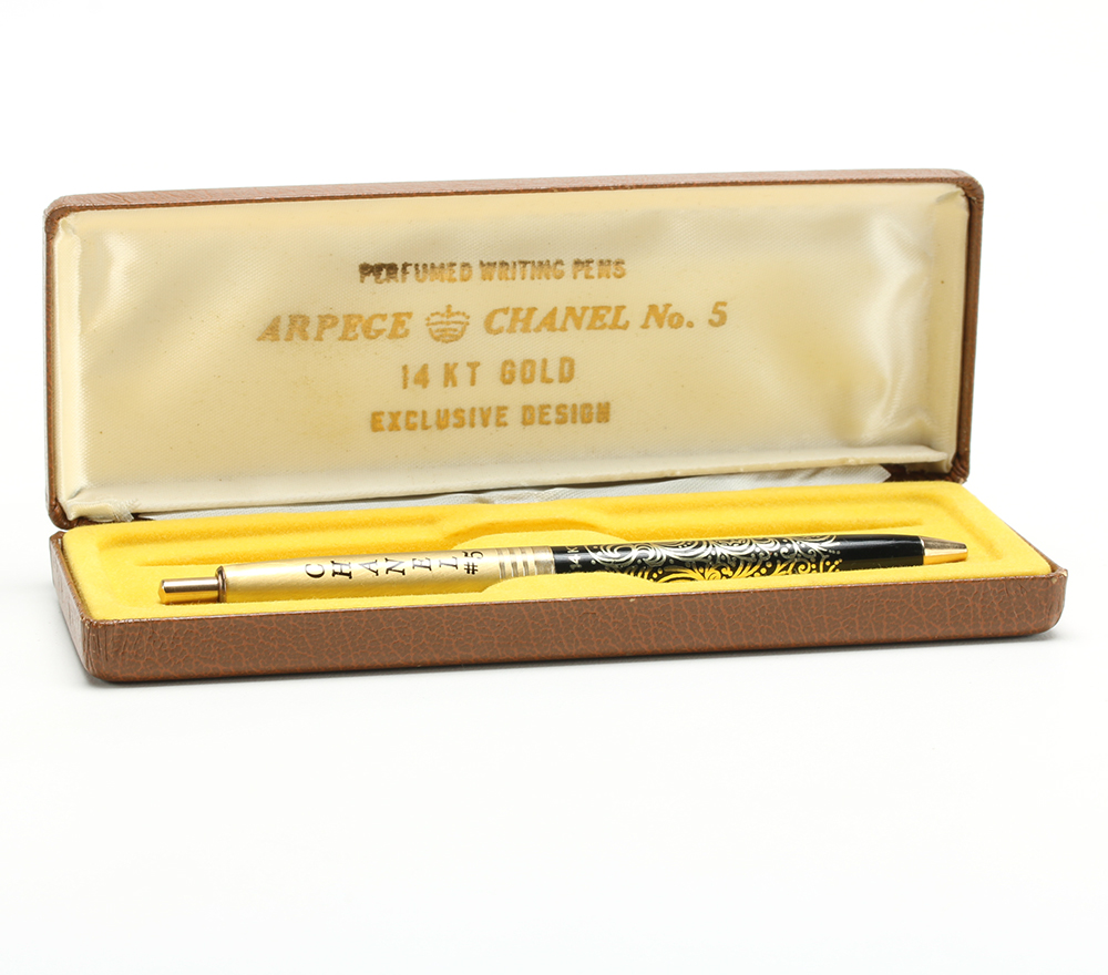 14K Yellow Gold Chanel "Arpege No. 5" Pen