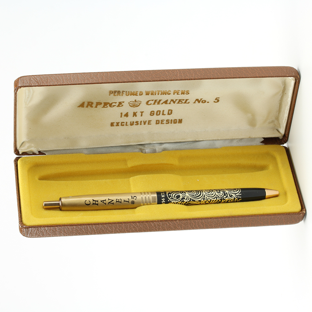 14K Yellow Gold Chanel "Arpege No. 5" Pen