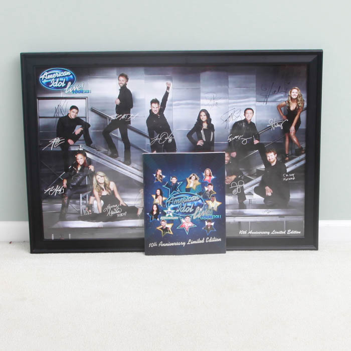 Limited Edition Autographed Collection from the 10th Anniversary American Idol Live! Tour