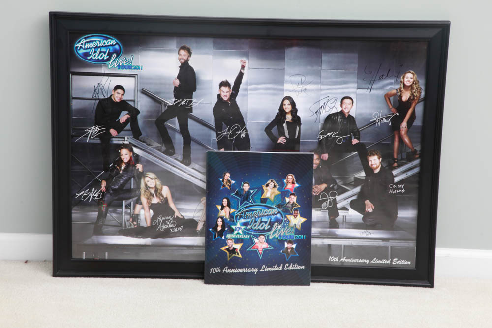 Limited Edition Autographed Collection from the 10th Anniversary American Idol Live! Tour