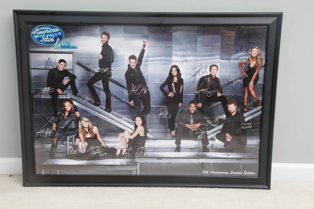 Limited Edition Autographed Collection from the 10th Anniversary American Idol Live! Tour