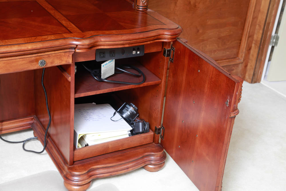 Desk with Hutch from Haverty's Premium Collection