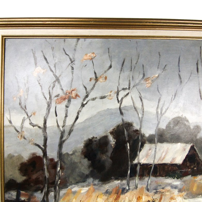 "Arkansas Winter Day" Oil Painting by George Zilsberger