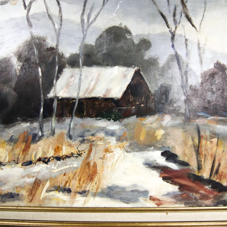 "Arkansas Winter Day" Oil Painting by George Zilsberger
