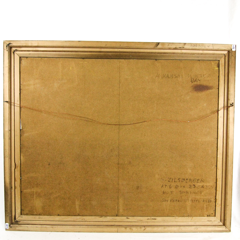 "Arkansas Winter Day" Oil Painting by George Zilsberger