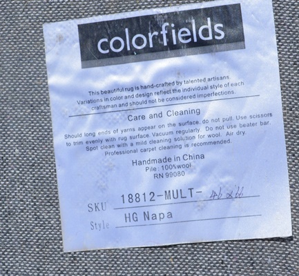 Transitional Bold Floral Machine Made Wool Area Rug