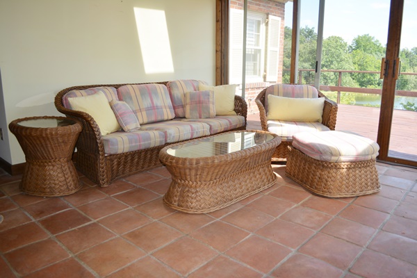 Five Piece Matching Wicker Furniture Set