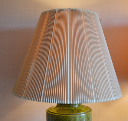Pair of Green Urn-Shaped Table Lamps