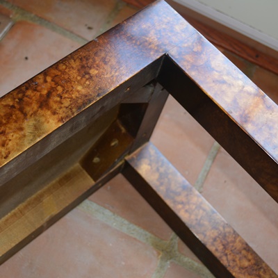 Wellington Hall Veneer Entry Table and Two  Benches