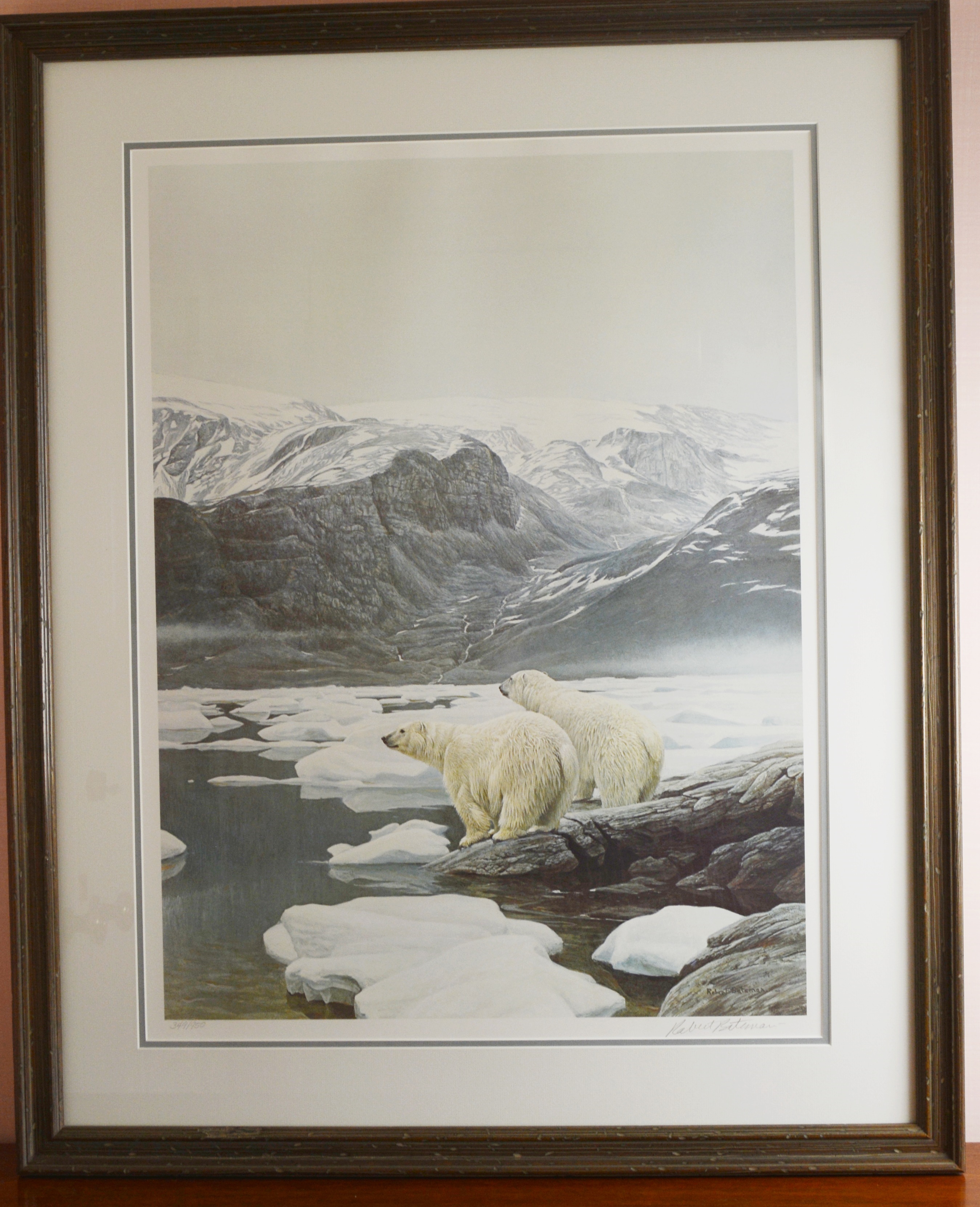 Robert Bateman "Polar Bears at Baffin Island" Offset Lithograph
